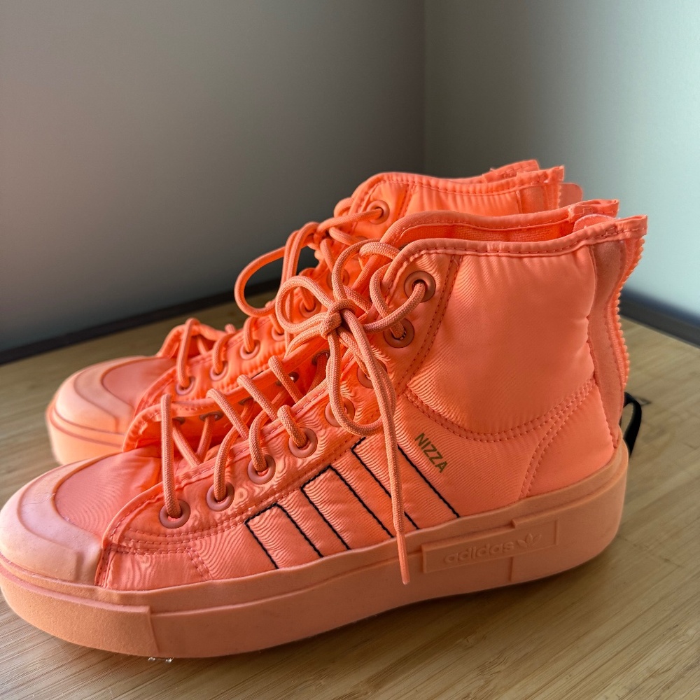 Adidas Nizza Bonega X sneakers in Beam Orange